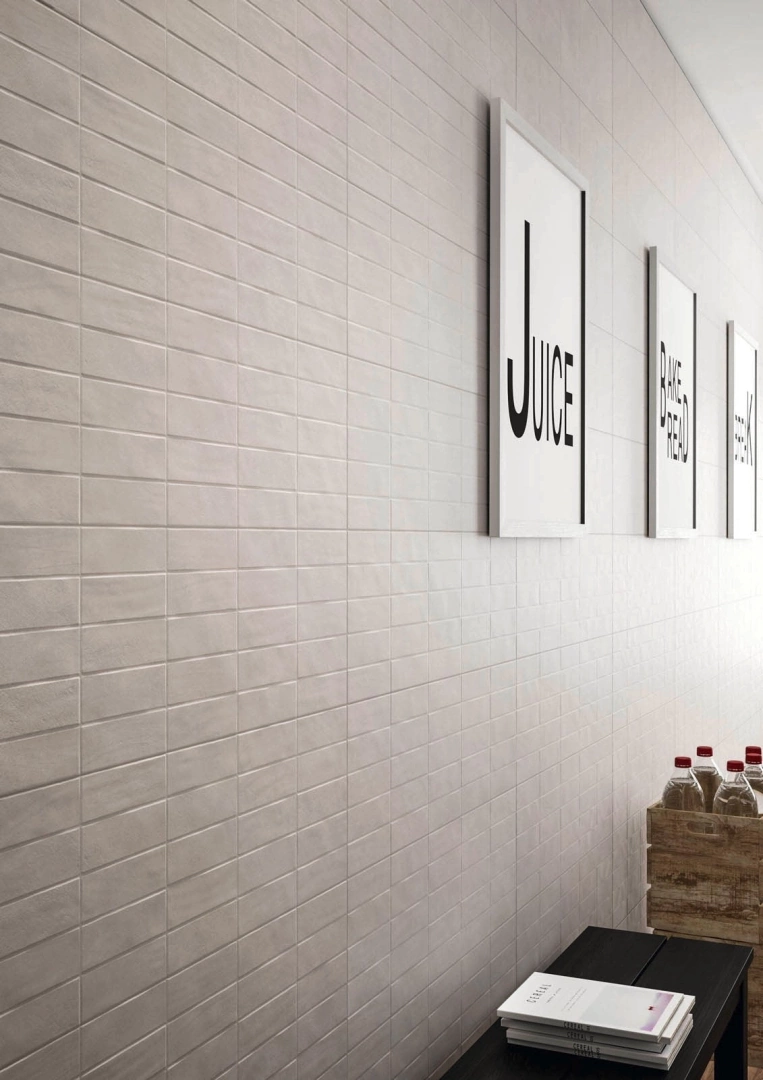 Gres Marazzi CHALK efekt beton - aranzacja w minimalistycznym wnetrzu