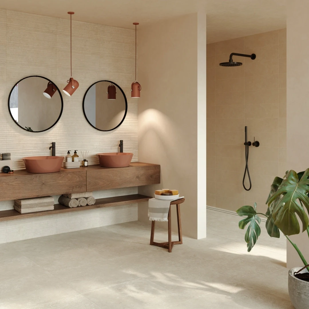 Gres Marazzi ROOM WALL efekt kamień - aranzacja w elewacji domu