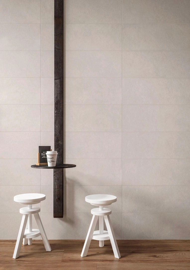 Gres Marazzi CHALK efekt beton - aranzacja w eleganckiej lazience