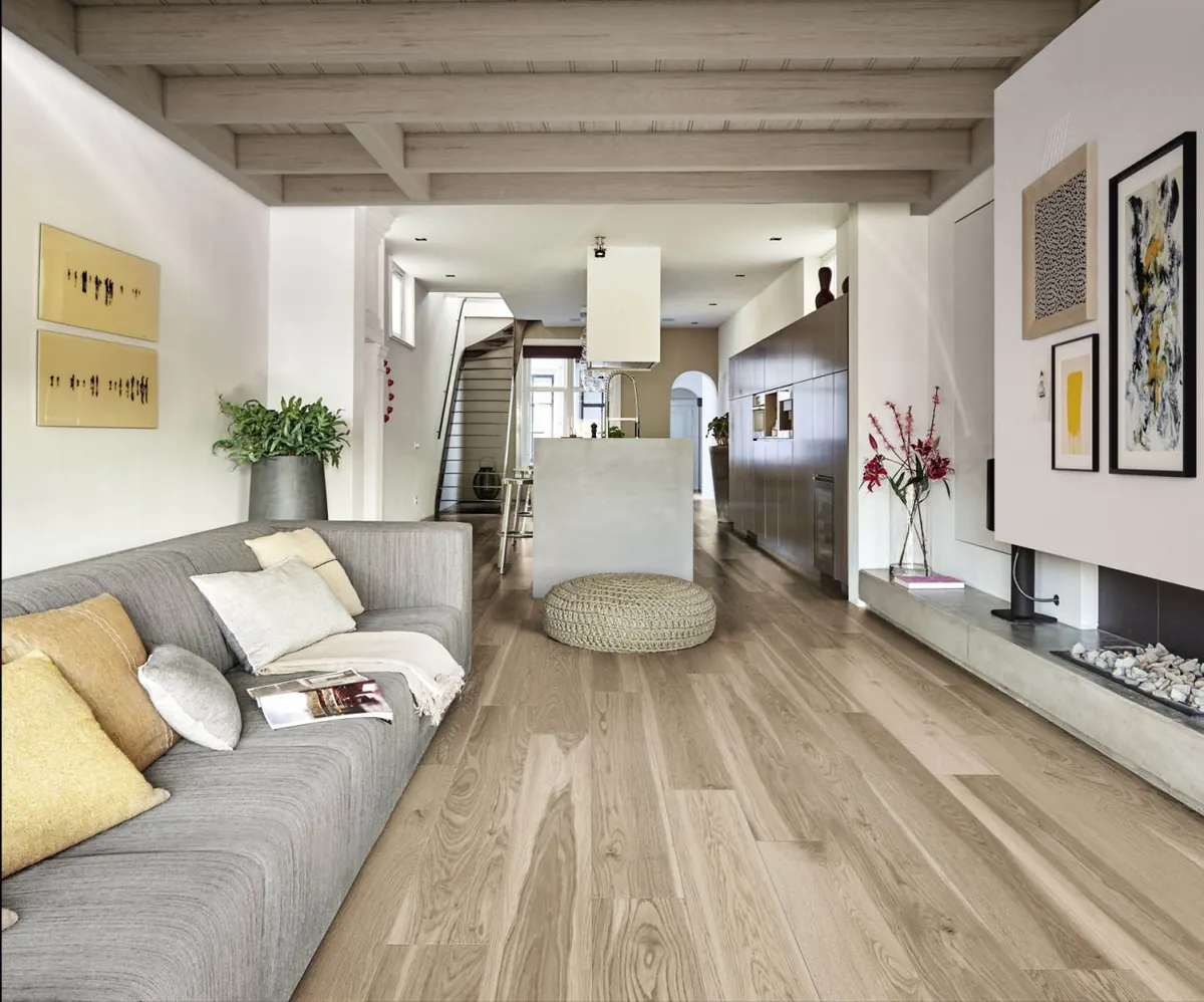Gres Marazzi TREVERKMORE efekt drewno, - aranzacja w eleganckiej lazience