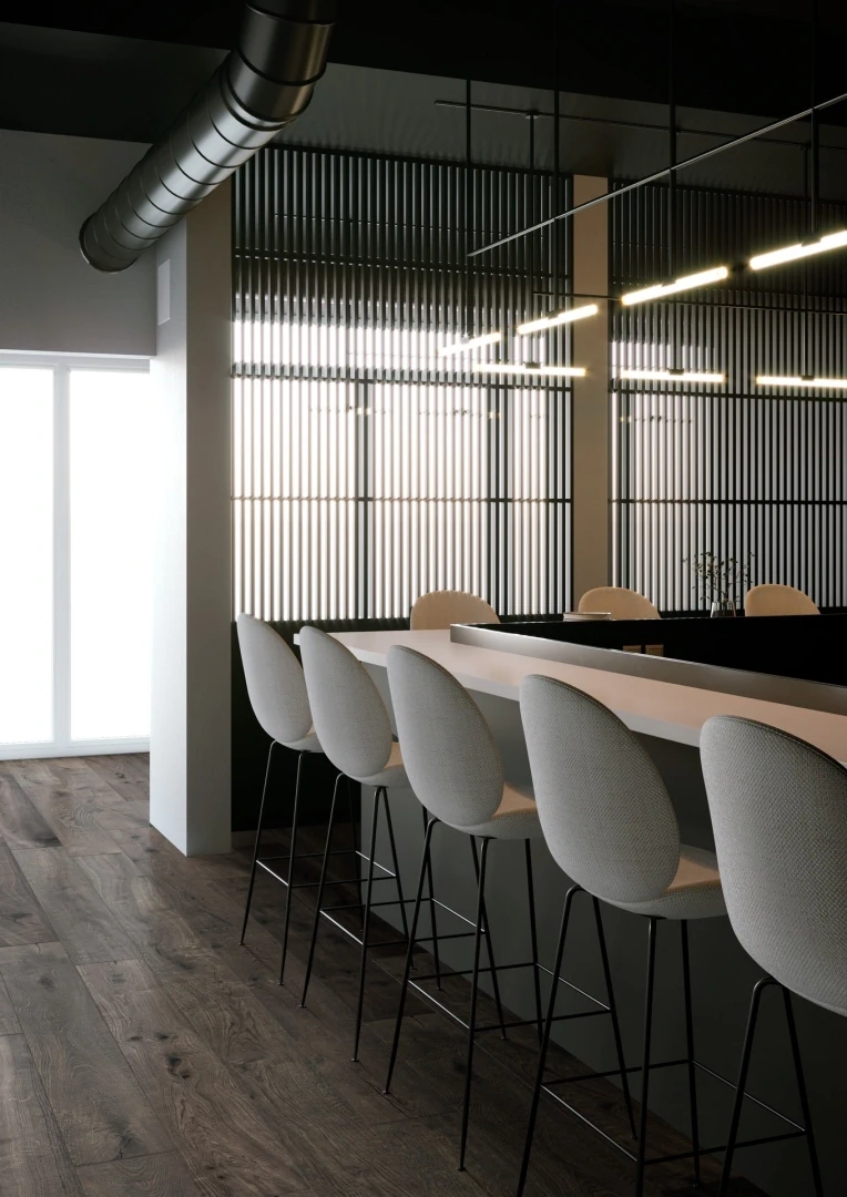 Gres Marazzi VERO efekt drewno - aranzacja w minimalistycznym wnetrzu