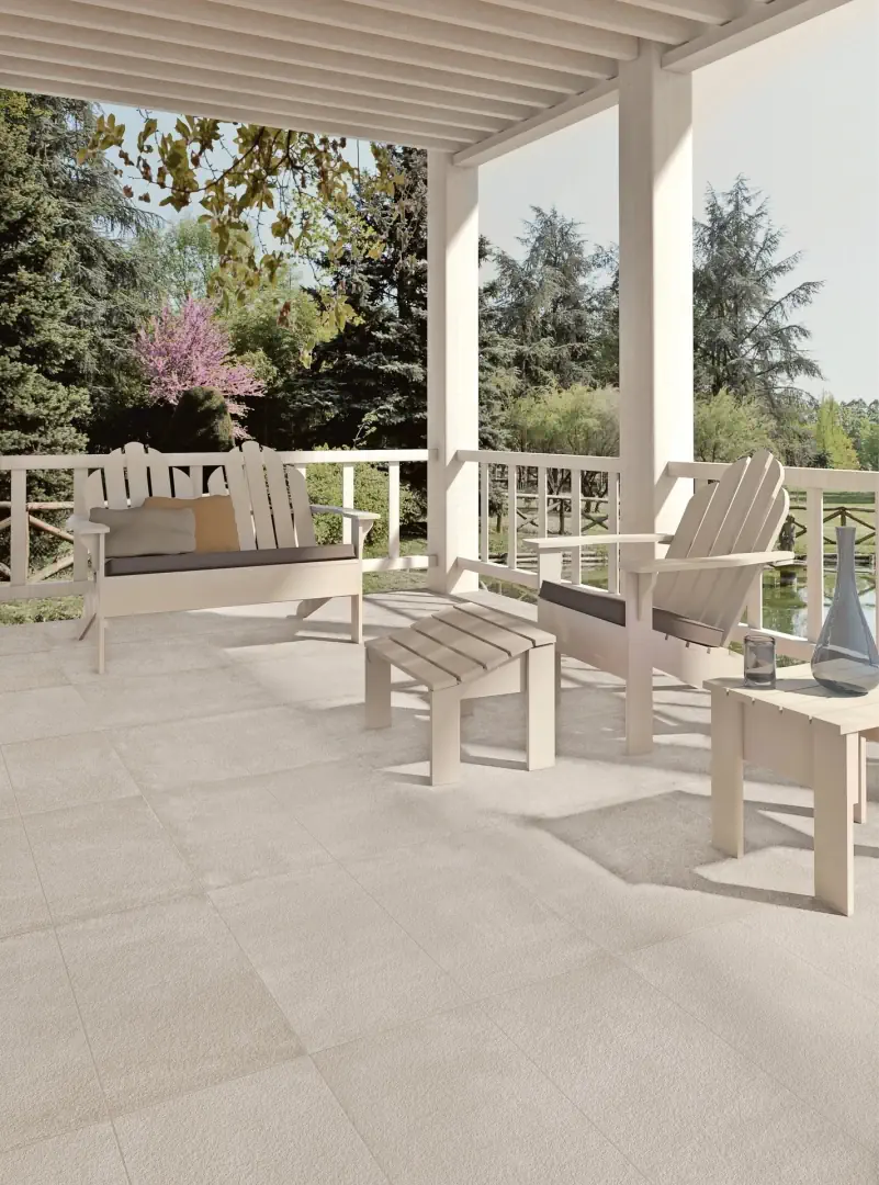 Gres Marazzi APPEAL efekt beton - aranzacja w eleganckiej lazience