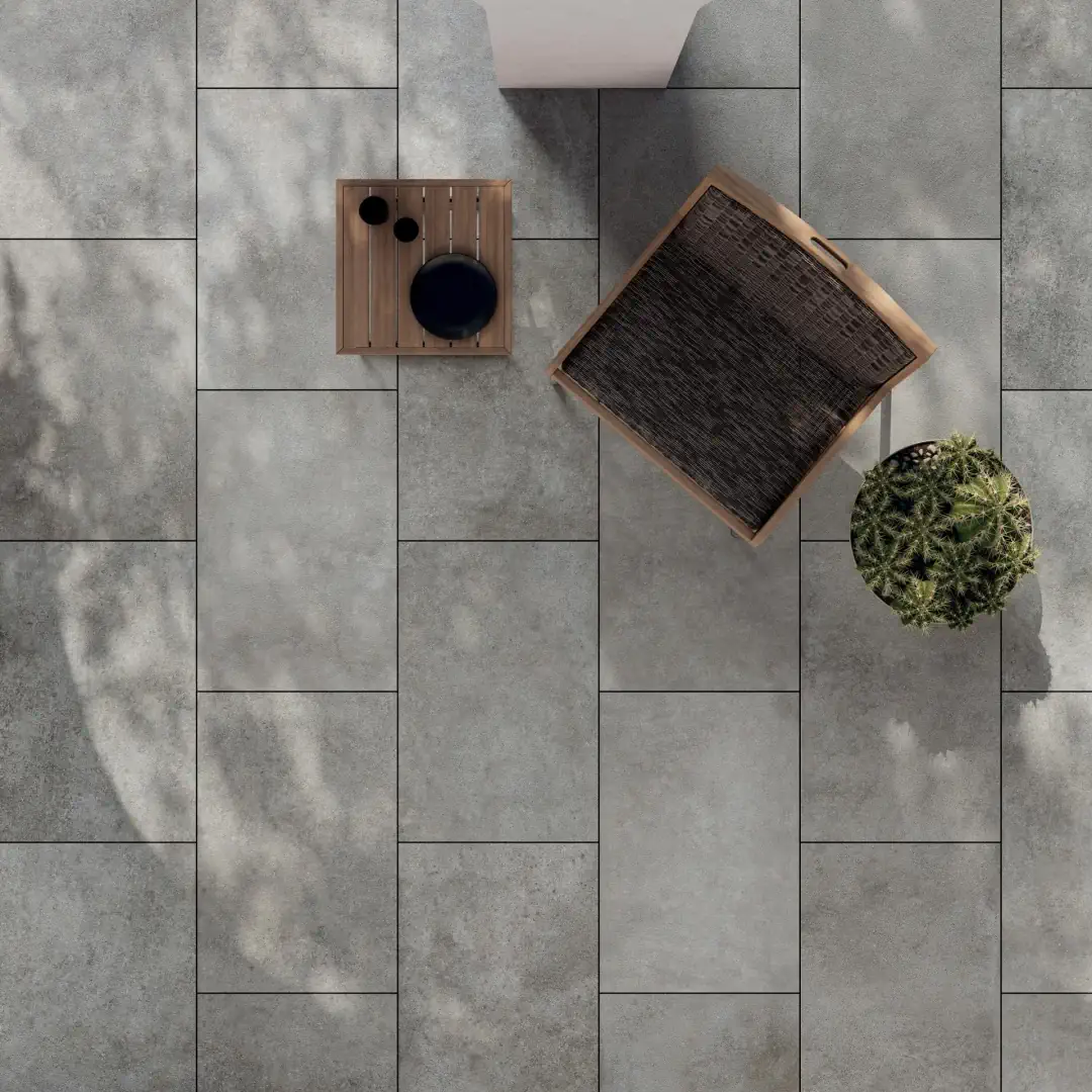 Gres Mirage DIJON efekt kamień - aranzacja w eleganckiej lazience