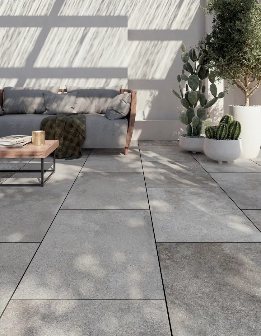 Gres Mirage DIJON efekt kamień - aranzacja w eleganckiej lazience