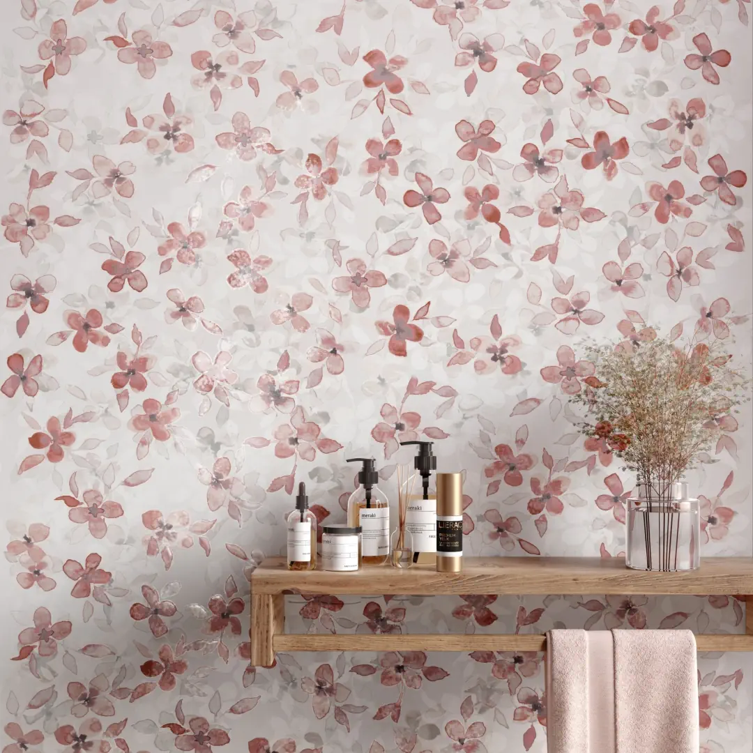 Gres Mirage PAPIER efekt tapeta - aranzacja w nowoczesnym salonie