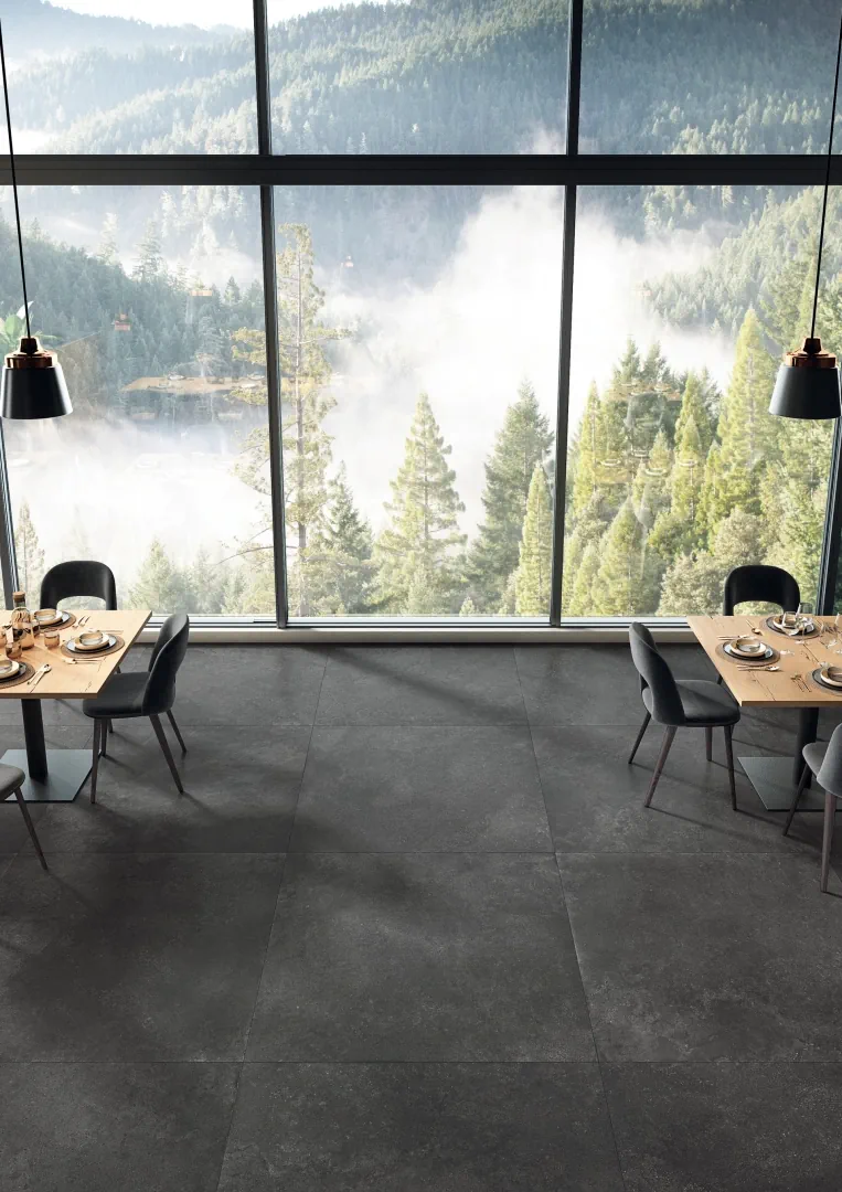 Gres Mirage RESTONE efekt kamień - aranzacja w eleganckiej lazience