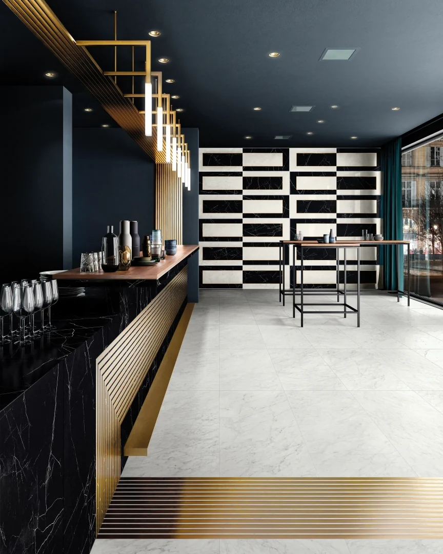 Gres Piemme MAJESTIC efekt marmur - aranzacja w eleganckiej lazience