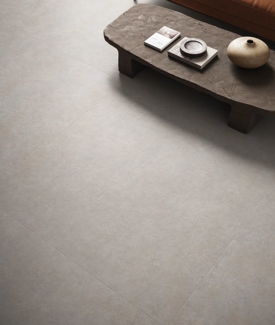 Gres Piemme CEMENT VIBES efekt beton - aranzacja w elewacji domu