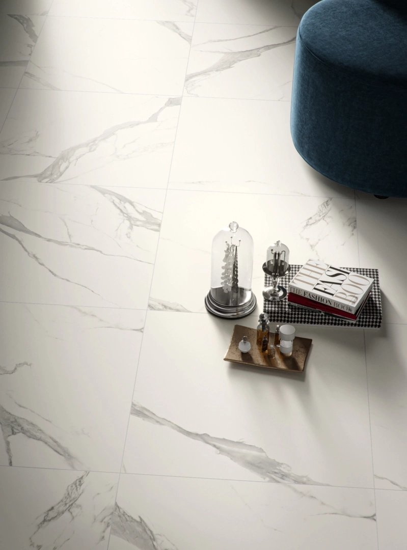 Gres Piemme MAJESTIC PURE SELECTION efekt marmur - aranzacja w eleganckiej lazience