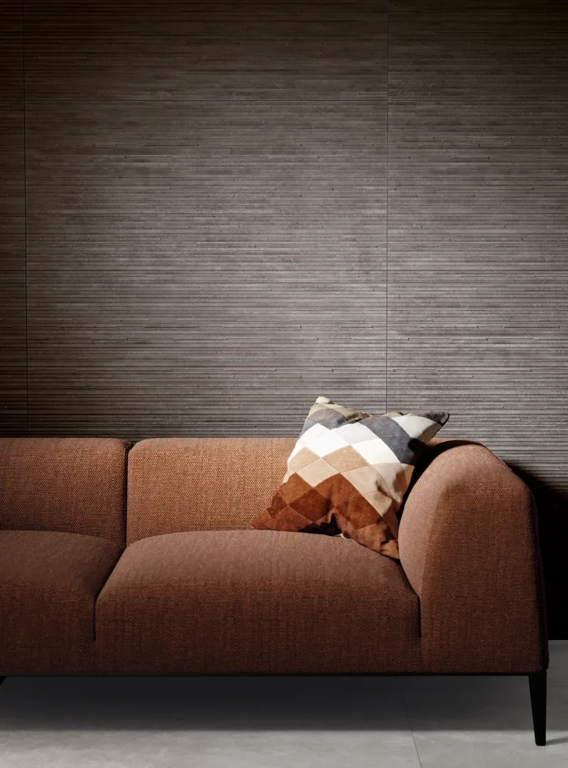 Gres Piemme GLITCH efekt beton - aranzacja w eleganckiej lazience