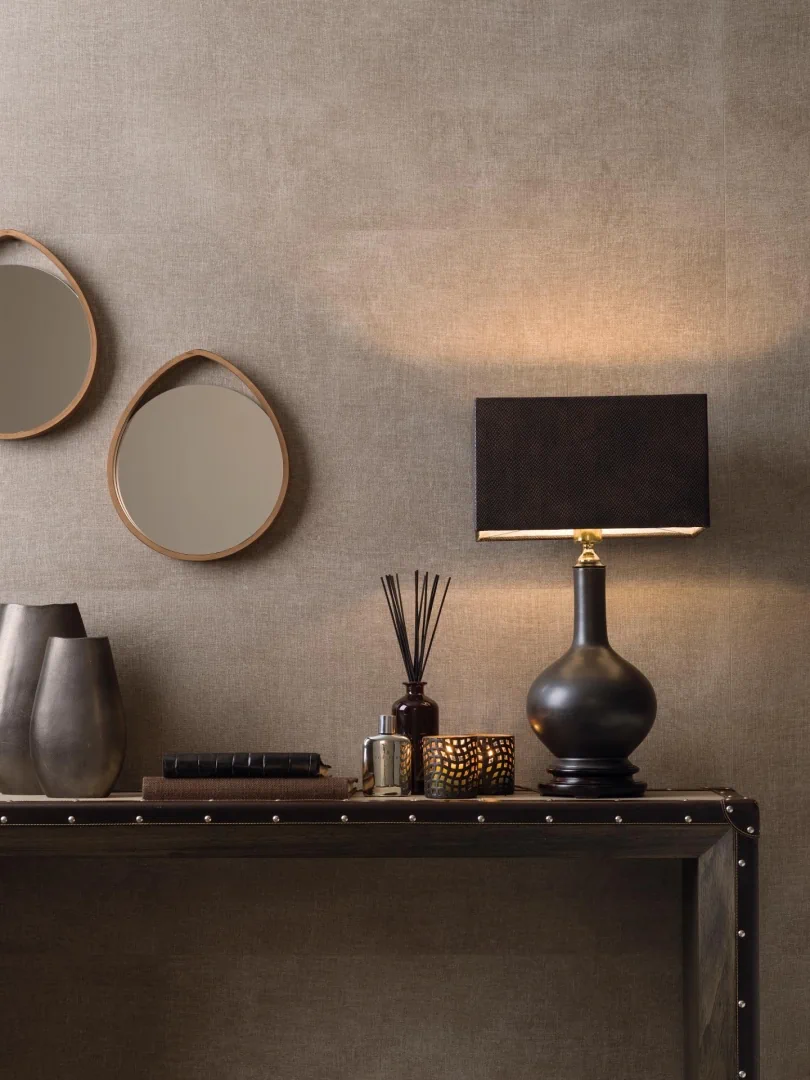 Gres Porcelanosa GASA efekt dywan, kamień - aranzacja w przestronnym holu