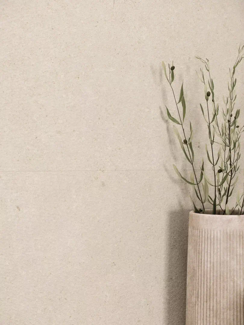 Gres Porcelanosa CANCUN efekt beton - aranzacja w minimalistycznym wnetrzu