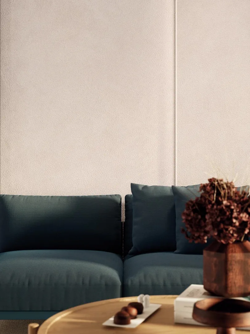 Gres Porcelanosa SAVANNAH efekt kamień - aranzacja w elewacji domu