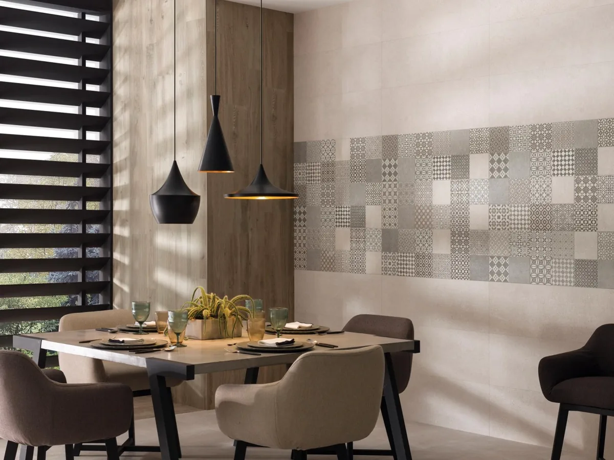 Gres Porcelanosa MARBELLA efekt wzór - aranzacja w eleganckiej lazience
