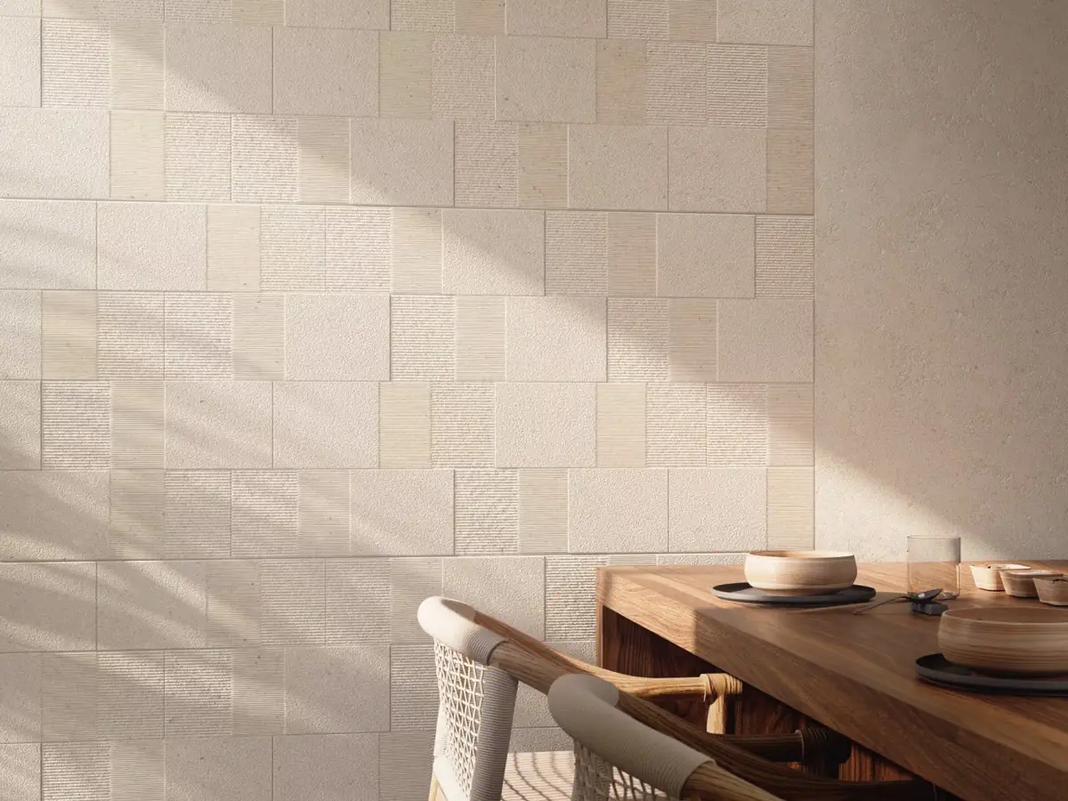 Gres Porcelanosa CANCUN efekt beton - aranzacja w eleganckiej lazience