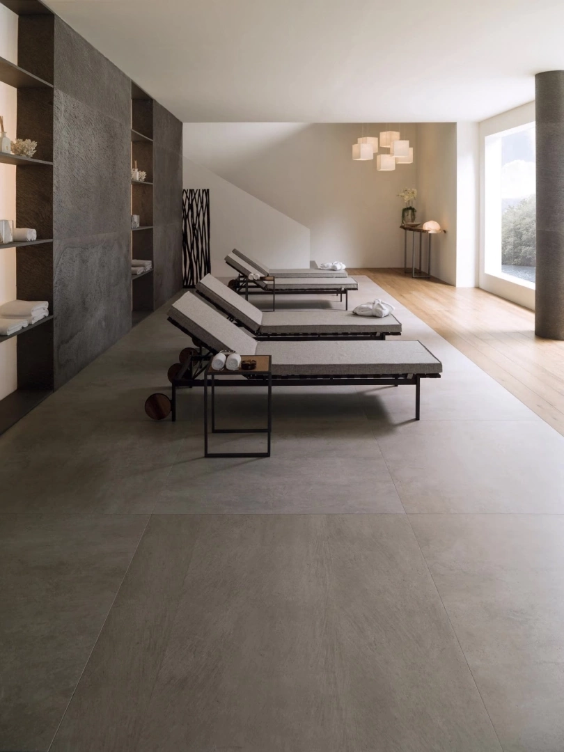 Gres Porcelanosa NOBU efekt drewno - aranzacja w eleganckiej lazience