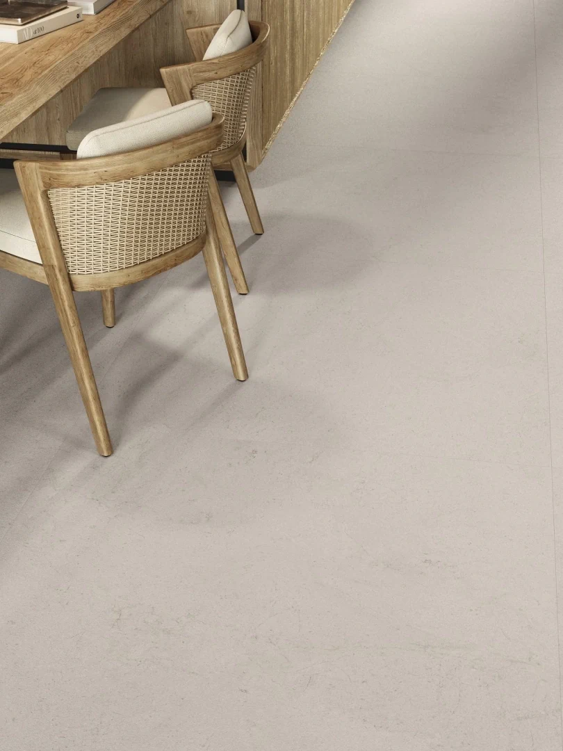 Gres Porcelanosa DORCIA efekt kamień - aranzacja w elewacji domu
