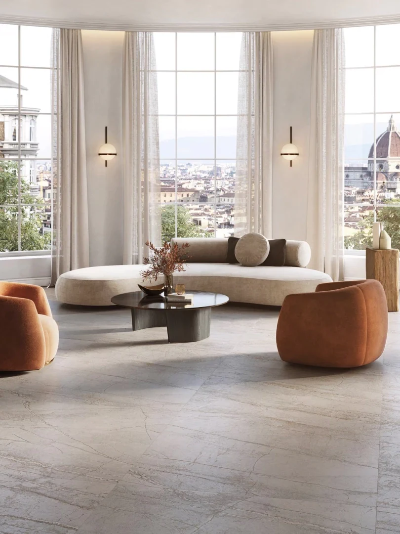 Gres Porcelanosa COLORADO efekt kamień - aranzacja w elewacji domu