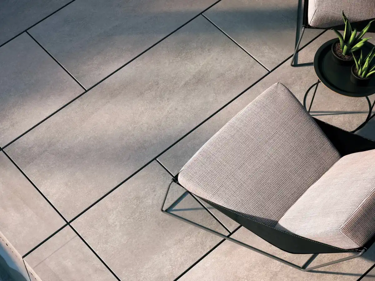 Gres Porcelanosa BOSTON efekt kamień - aranzacja w eleganckiej lazience