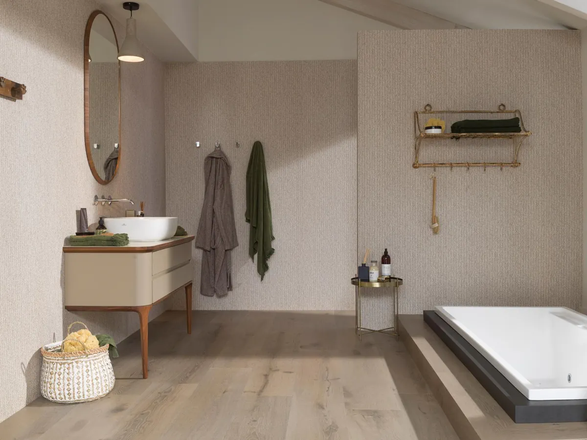 Gres Porcelanosa TRECCIA efekt kolor - aranzacja w elewacji domu