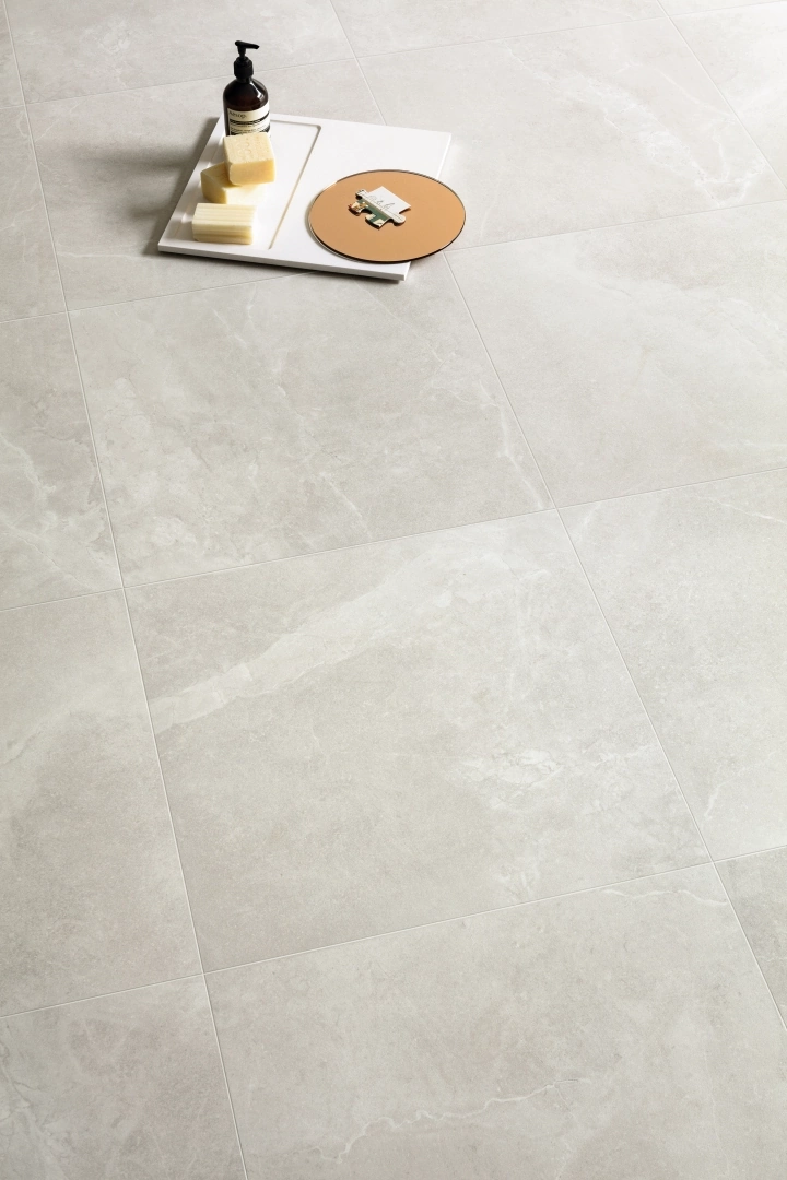 Gres Provenza EUREKA efekt marmur - aranzacja w eleganckiej lazience