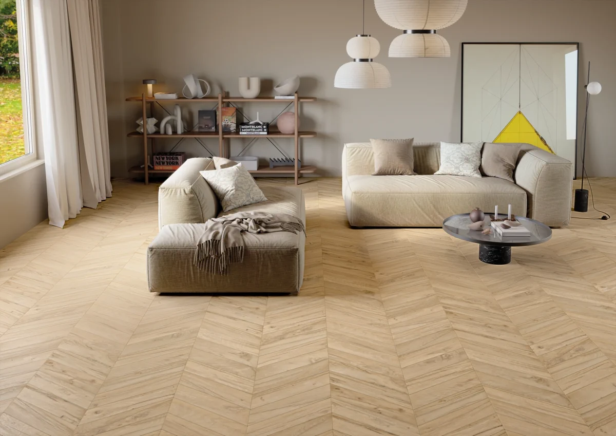 Gres Provenza REVIVAL efekt drewno - aranzacja w eleganckiej lazience
