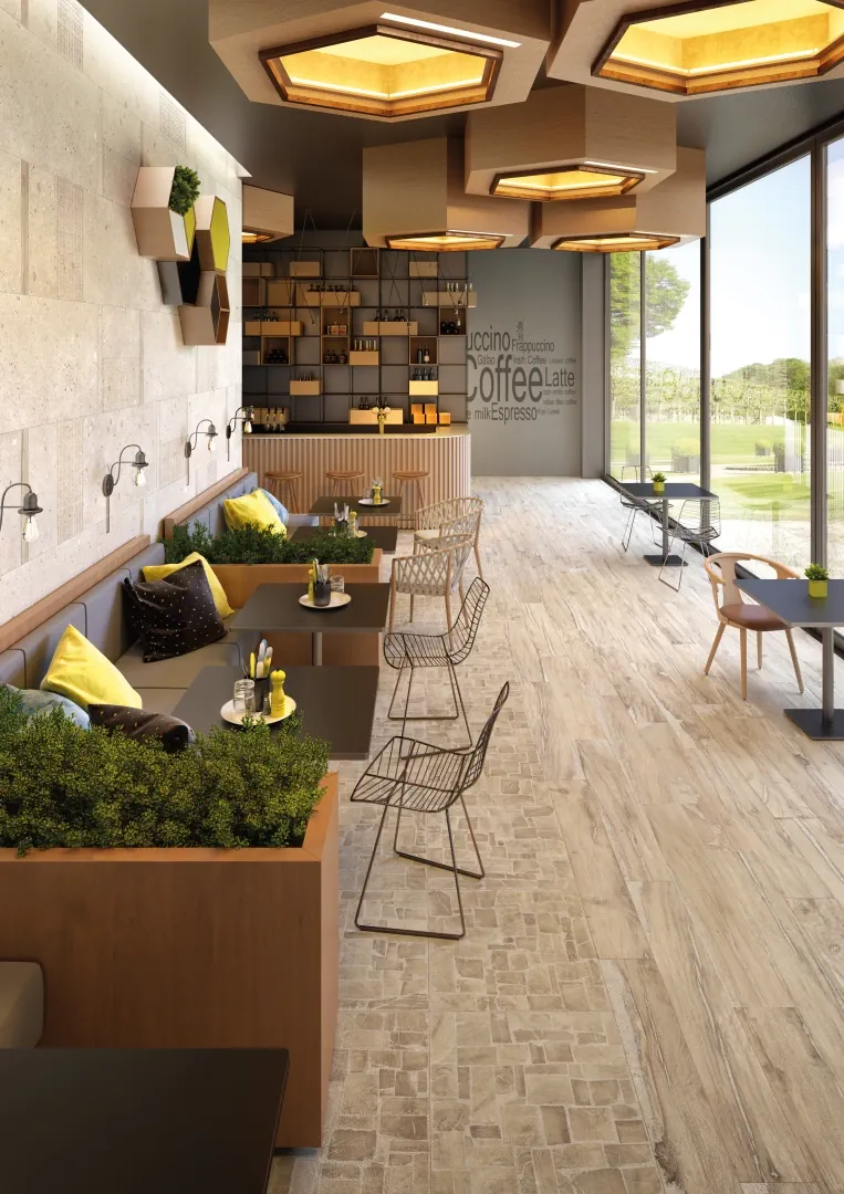 Gres Provenza ALTER efekt drewno - aranzacja w eleganckiej lazience