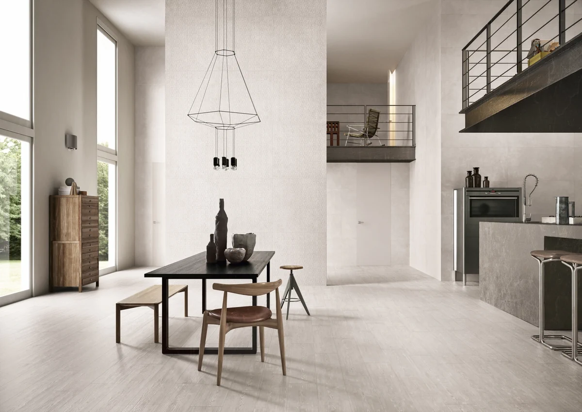 Gres Provenza KARMAN efekt beton - aranzacja w eleganckiej lazience