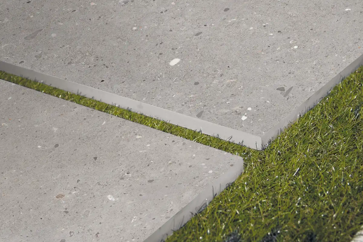 Gres Provenza EGO efekt terrazzo - aranzacja w minimalistycznym wnetrzu