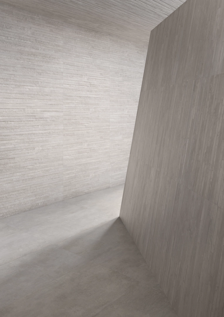 Gres Provenza RE-PLAY CONCRETE efekt beton - aranzacja w eleganckiej lazience