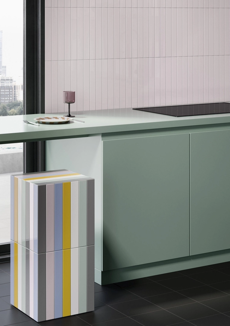 Gres Quintessenza COLORS efekt kolor - aranzacja w elewacji domu