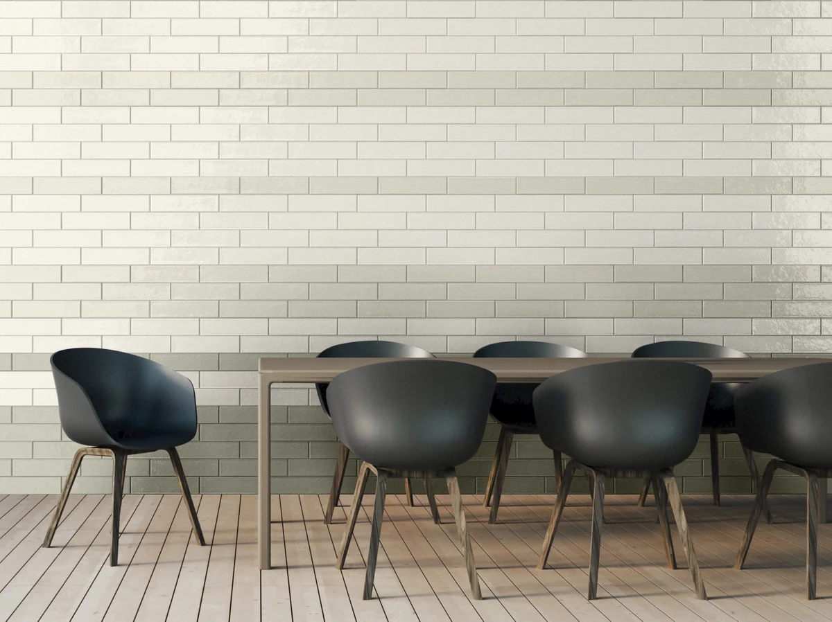 Gres Quintessenza CROMIA26 efekt metal, cegła - aranzacja w eleganckiej lazience