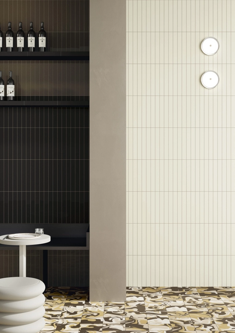 Gres Quintessenza COLORS efekt kolor - aranzacja w eleganckiej lazience
