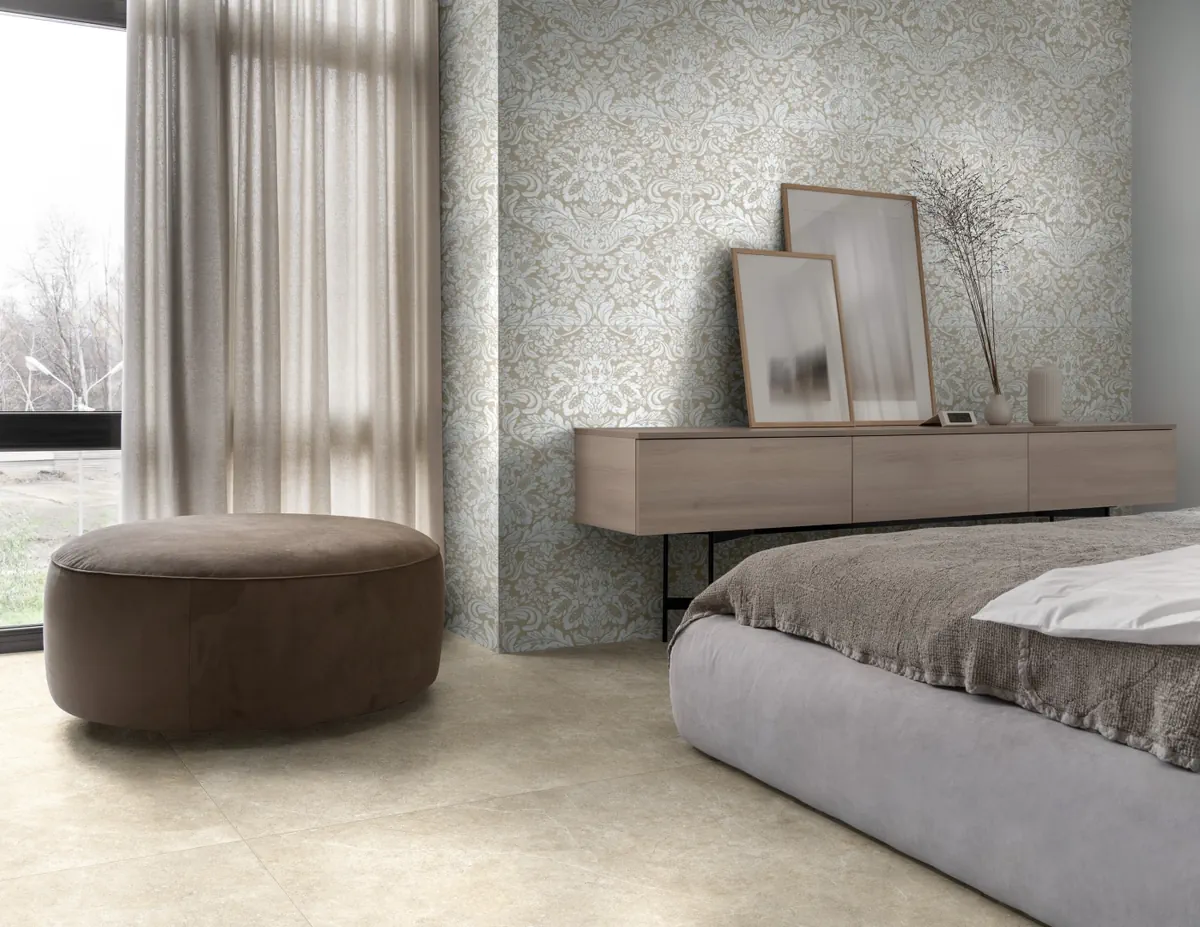 Gres Ragno MIXED efekt beton - aranzacja w elewacji domu