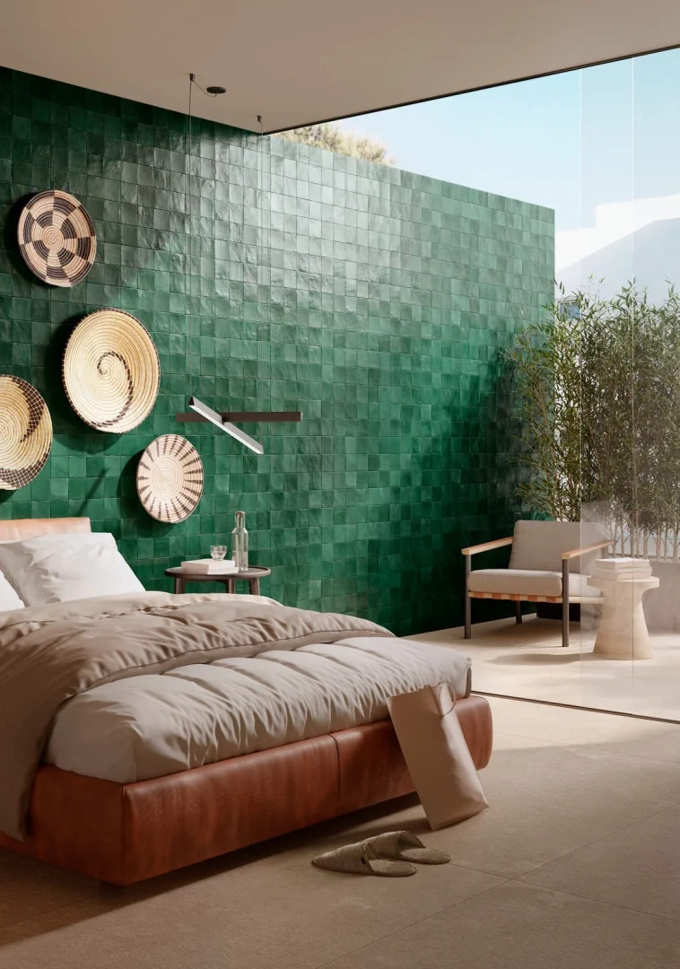 Gres Ragno MÉLANGE efekt kolor - aranzacja w eleganckiej lazience