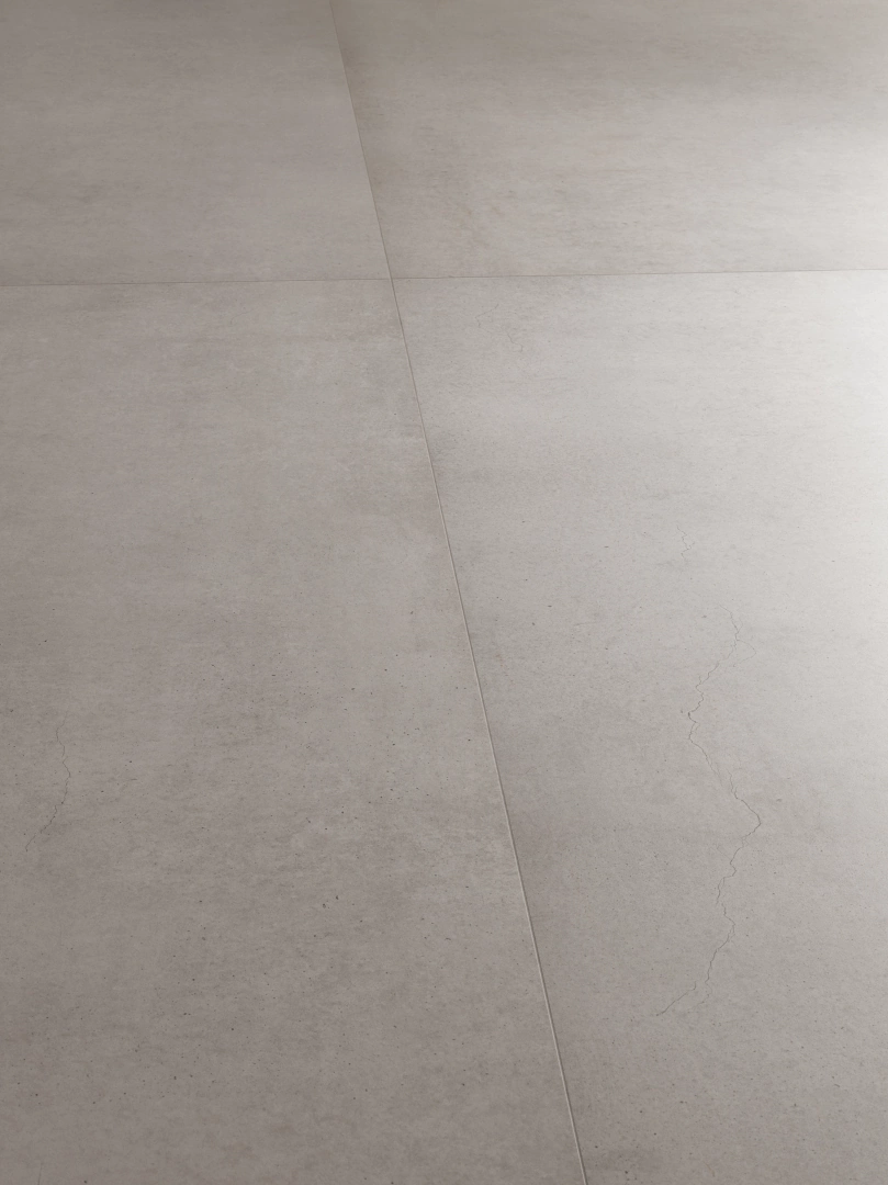 Gres Refin PLAIN efekt beton - aranzacja w elewacji domu
