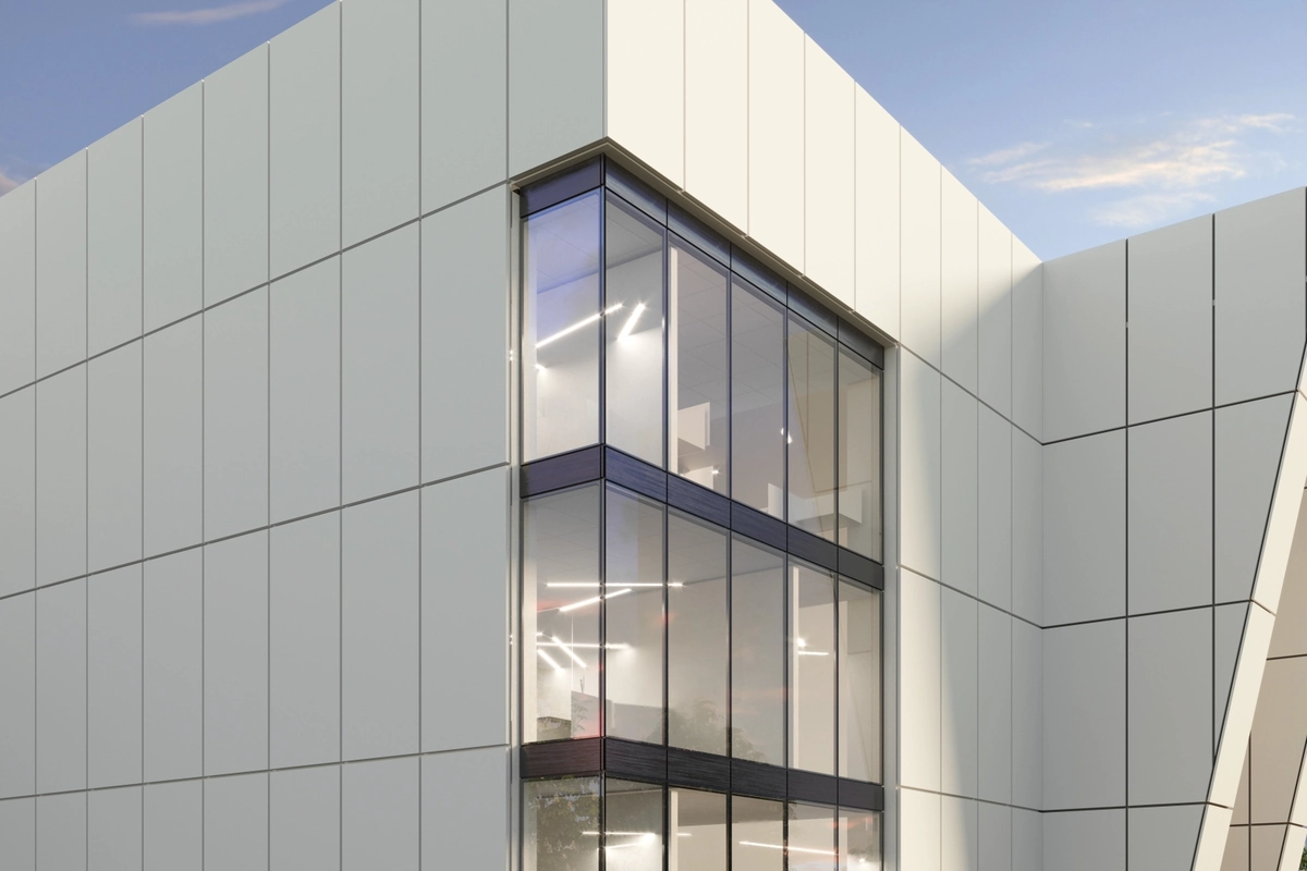 Gres Refin PLAY efekt beton - aranzacja w eleganckiej lazience