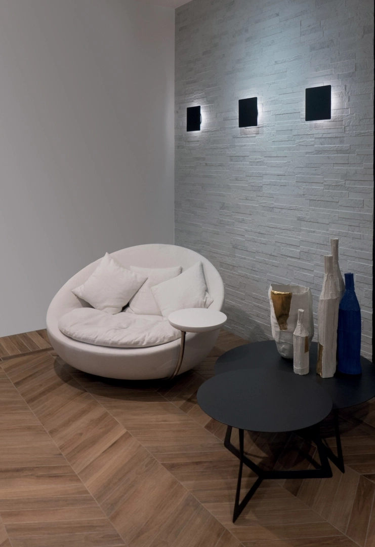 Gres Rondine TIFFANY efekt cegła - aranzacja w eleganckiej lazience