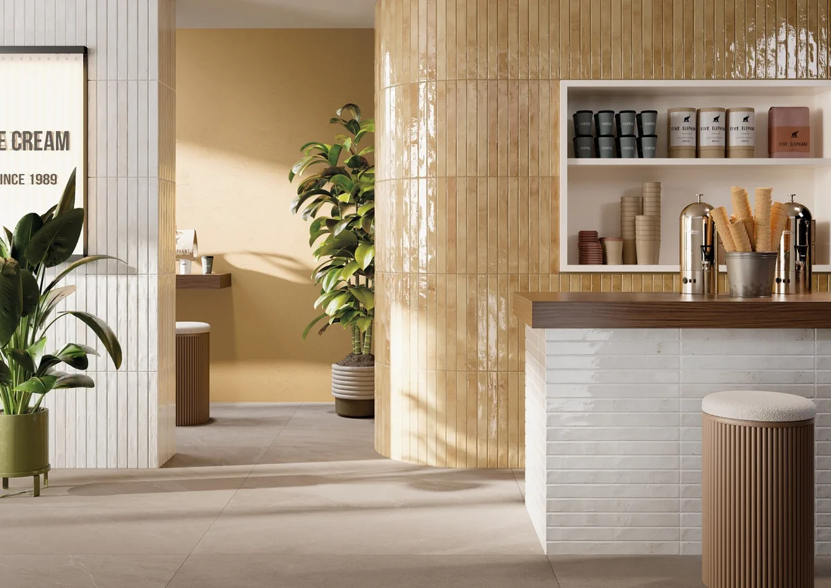 Gres Rondine COLORS efekt kolor - aranzacja w eleganckiej lazience