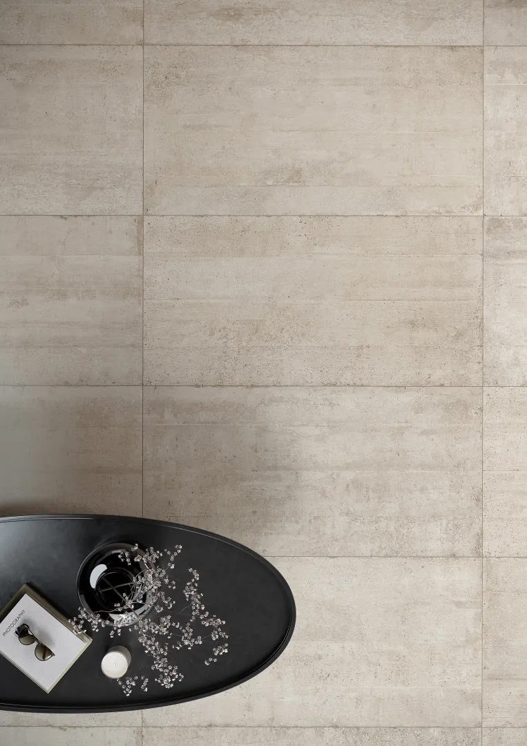 Gres Rondine DOCKS efekt beton - aranzacja w eleganckiej lazience