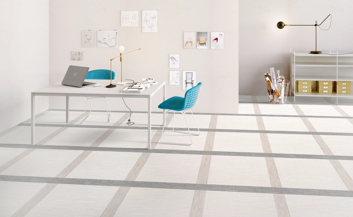 Gres Santagostino DIGITALART efekt dywan - aranzacja w eleganckiej lazience