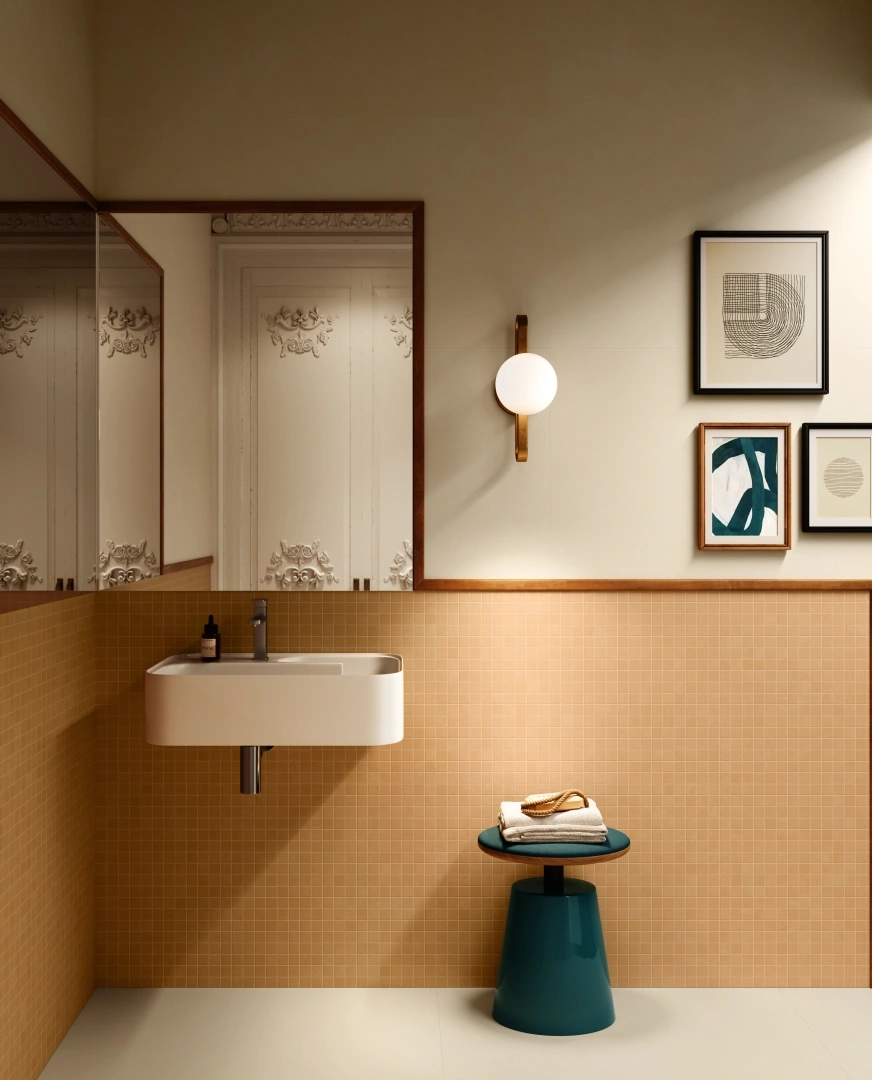 Gres Santagostino INSIDEART COLOR efekt kolor - aranzacja w elewacji domu