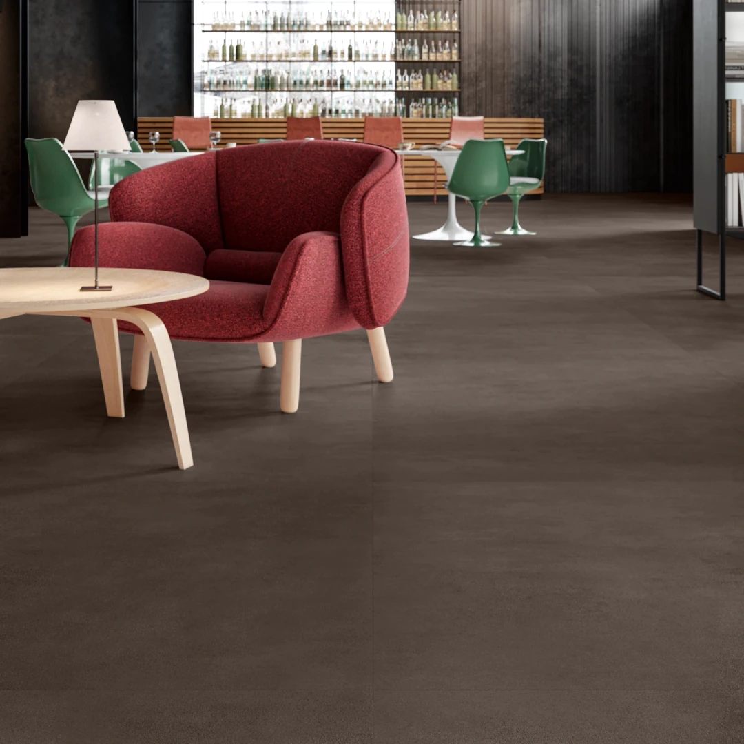 Gres Santagostino SABLE efekt beton - aranzacja w eleganckiej lazience
