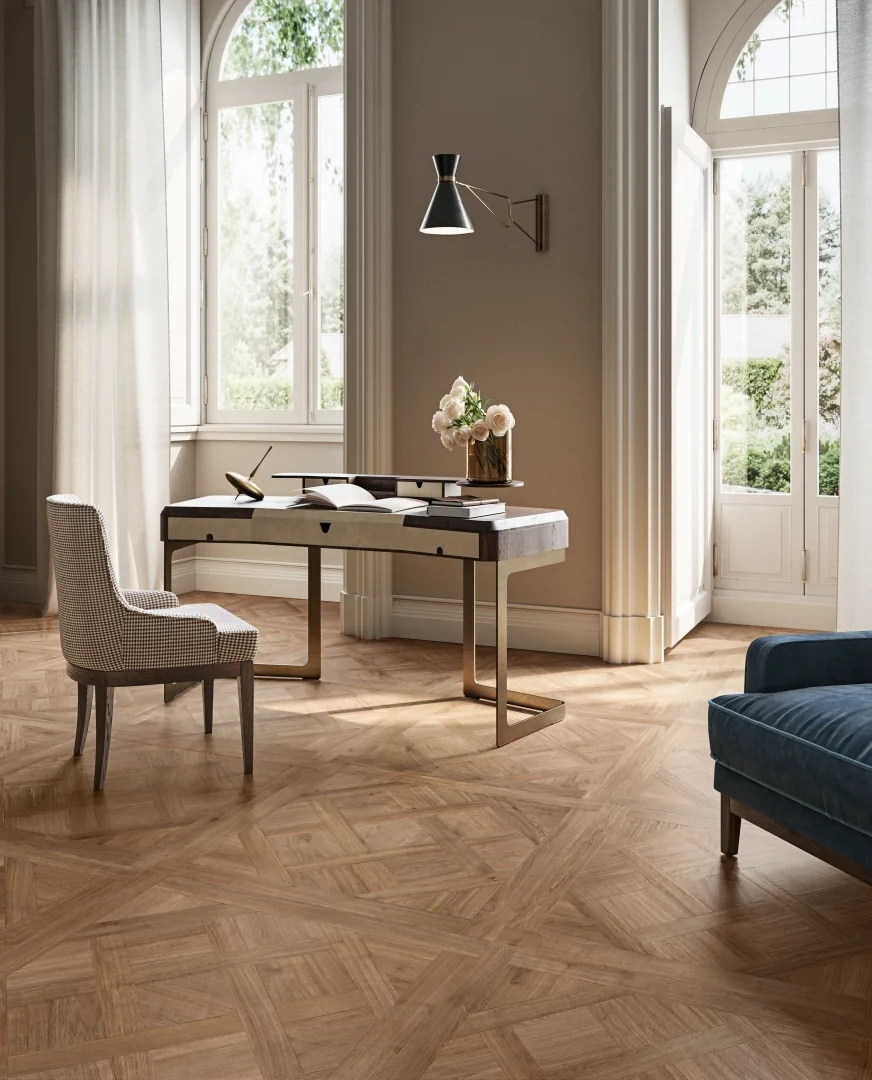 Gres Santagostino RICORDI efekt drewno - aranzacja w eleganckiej lazience