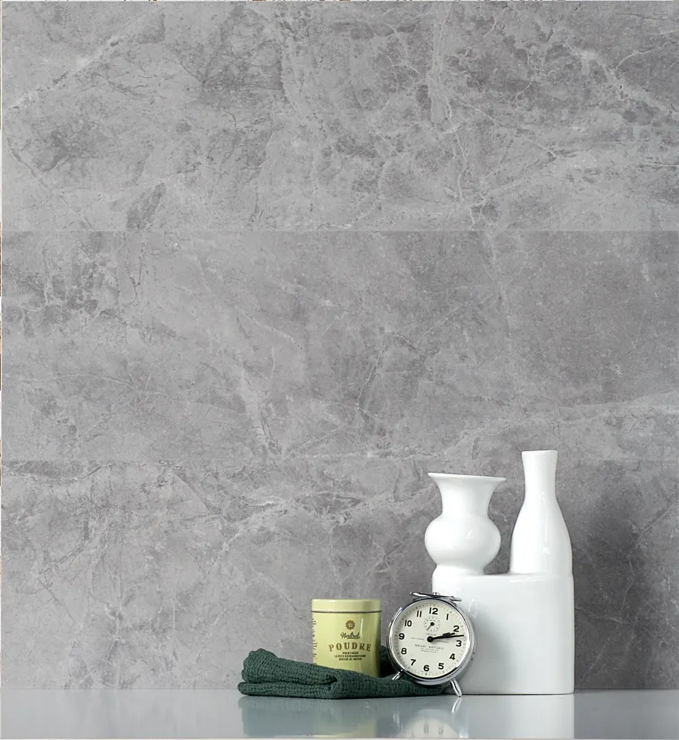 Gres Santagostino THEMAR efekt marmur - aranzacja w eleganckiej lazience