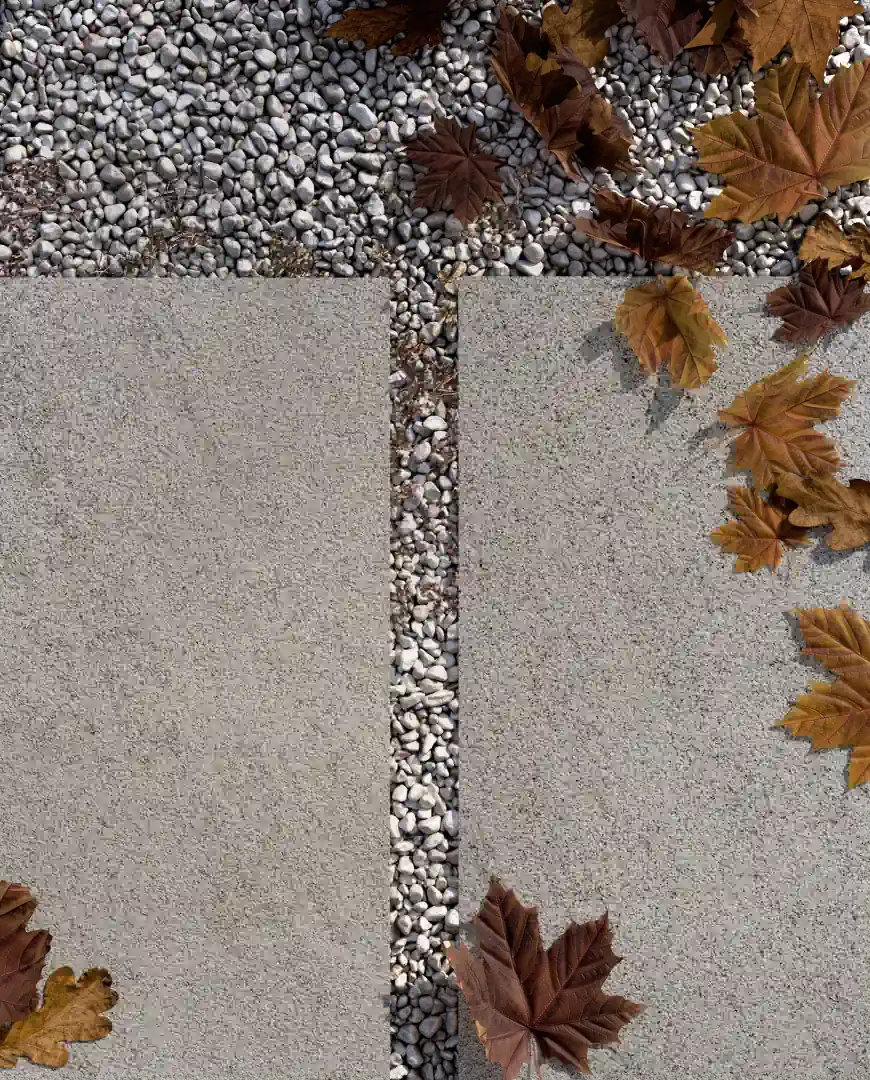 Gres Santagostino WINDSTONE efekt kamień - aranzacja w eleganckiej lazience