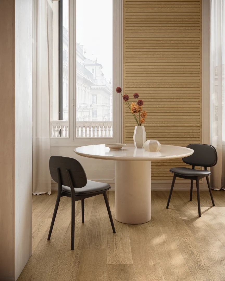 Gres Santagostino GRACEWOOD efekt drewno - aranzacja w eleganckiej lazience