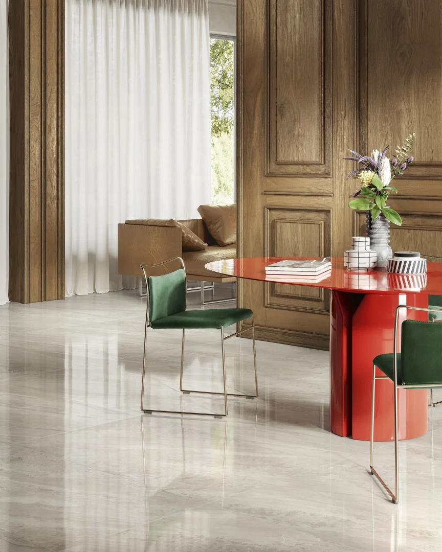 Gres Santagostino PARADISO efekt marmur - aranzacja w eleganckiej lazience