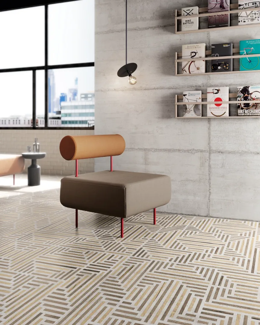 Gres Santagostino FORM efekt beton - aranzacja w eleganckiej lazience