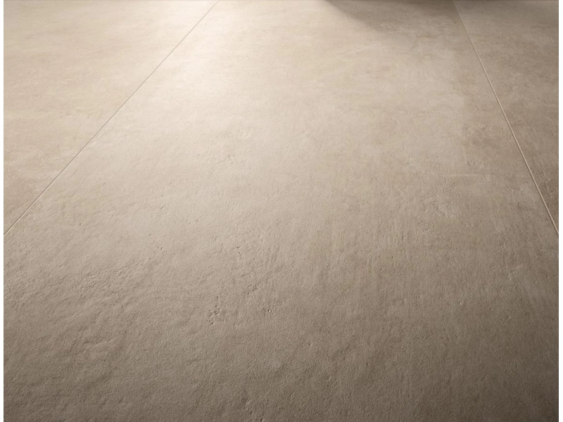 Płytki gresowe Ragno Brick Glossy efekt cegła w nowoczesnym salonie